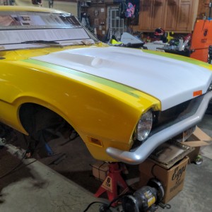 Fiberglass hood