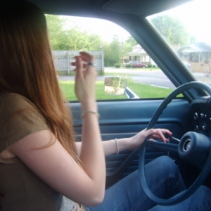 my girl driving my mav