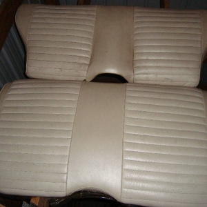 White Rear Seat