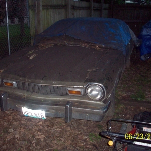 1972 Maverick Sprint Before We Bought It And When We Got It Home Along With The 76 Four Door