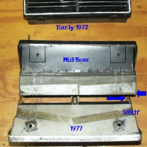 Three Different A/c Center Vents