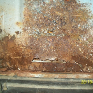 trunk rust on right floor