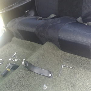 back seat and new carpet