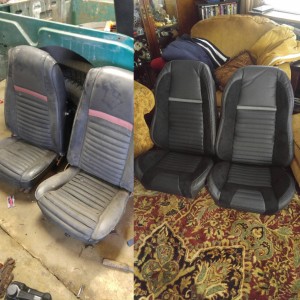 Mach 1 seats before and after for the Mav