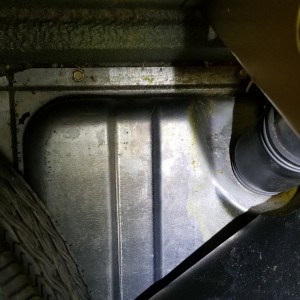 Gas tank (from inside trunk)