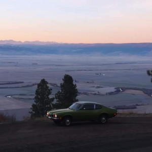 Morning drive in the mountains