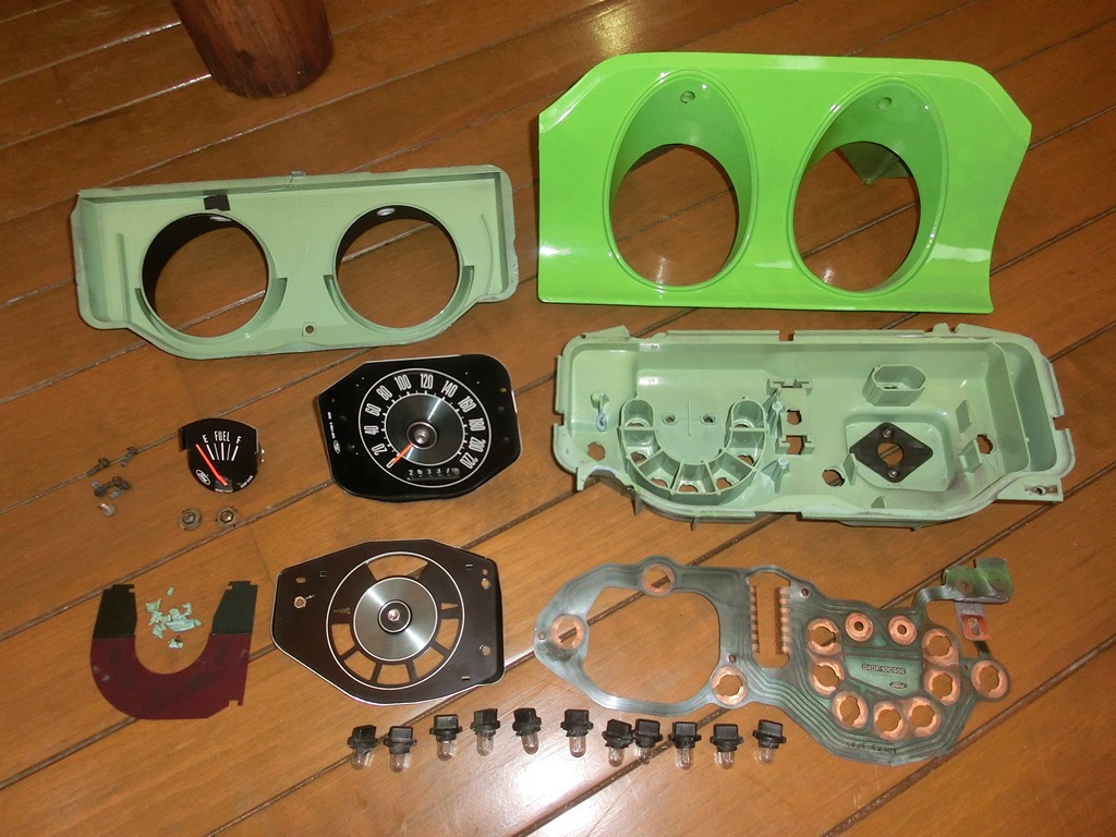 the cluster to paint and change to LED lamps